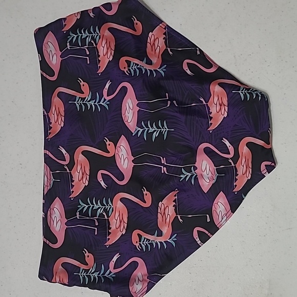 Unknown Brand women's full coverage swimsuit bottom with flamingos size Small - Picture 2 of 4